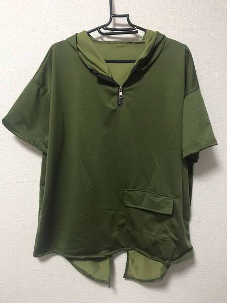 メンズ tシャツ 夏服 半袖 パーカー XL