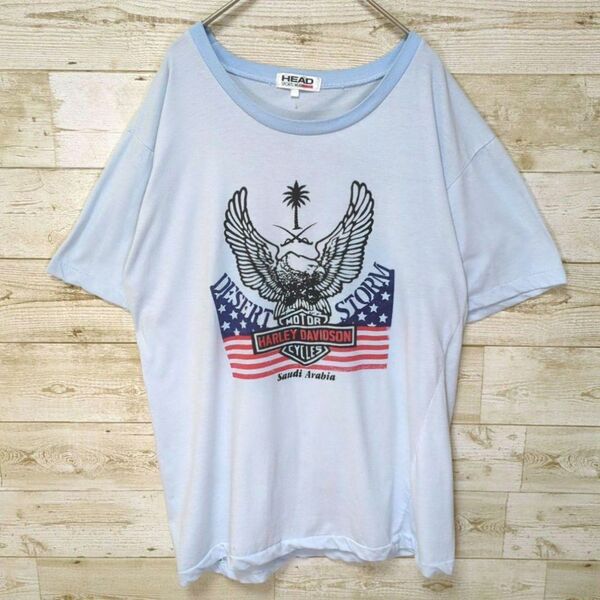 ビンテージ古着 シングルステッチ ハーレーダビッドソン Tシャツ USA #h1205