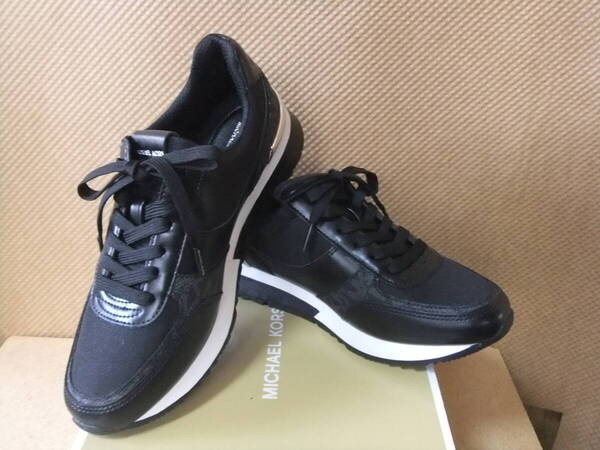 マイケルコース スニーカー US6M Michael Kors PALE BLUE MULTI ANDI TRAINER 新品 試着1度のみ