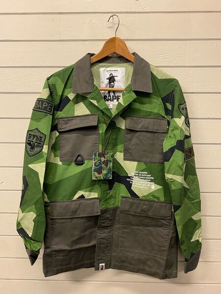 NIGOさんから頂いた 本物 新品 APE BAPE カモジャケット M 迷彩 レア カモフラ ARMY