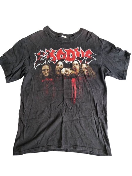 EXODUS エクソダス メタル Tシャツ Mサイズ スラッシュメタル METALLICA BLACK ヴィンテージ USA ブラック 90s20s