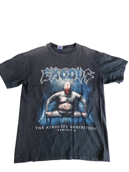 EXODUS エクソダス メタル Tシャツ Mサイズ スラッシュメタル METALLICA BLACK ヴィンテージ USA ブラック 90s20s ジャケットデザイン