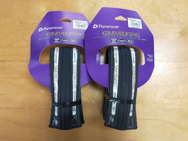 2本セット GRAVELKING 700×23C ブラック クリンチャー PANARACER グラベルキング パナレーサー