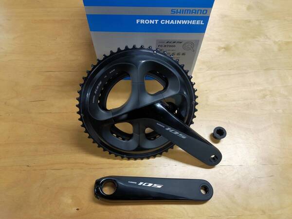 新品未使用 FC-R7000 165mm 52-36T ブラック 2×11S シマノ SHIMANO 105