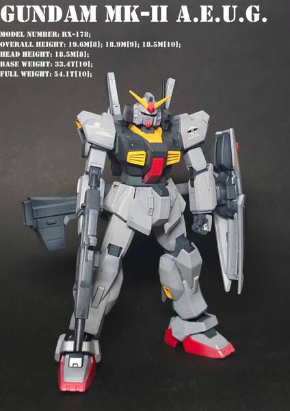 ★1/144 HG ガンダムMK-Ⅱ エウィーゴ 塗装改造完成品