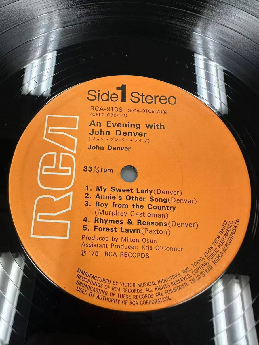 ★・帯付 Rock 2枚 LP / John Denver(ジョン・デンバー) - An Evening With John Denver / RCA - RCA-9107~08 / ZD060204_サムネイル画像7