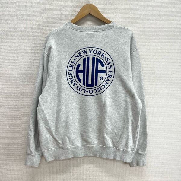HUF ハフ クルーネック スウェット トレーナー ロゴ プリント M 10126805
