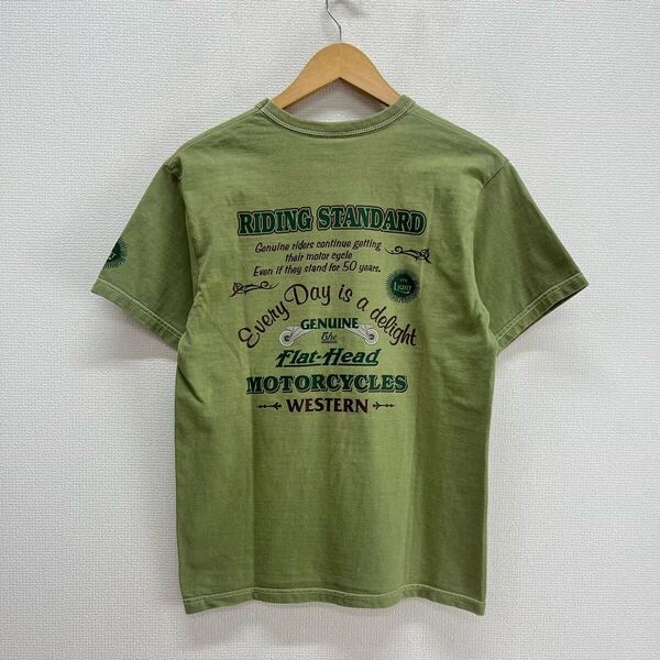 THE FLAT HEAD フラットヘッド 半袖Tシャツ プリント 38 10127011