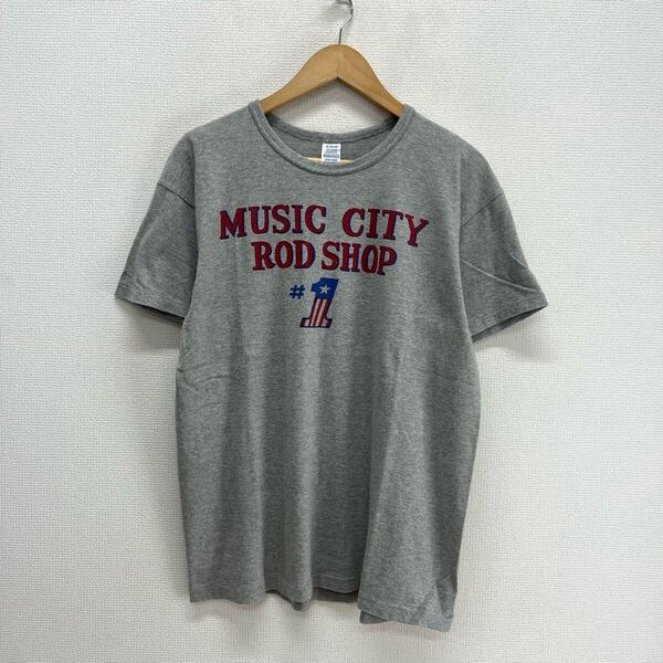 WAREHOUSE ウエアハウス 半袖 Tシャツ 染み込みプリント セコハン Music City 丸胴仕様 M 10127062