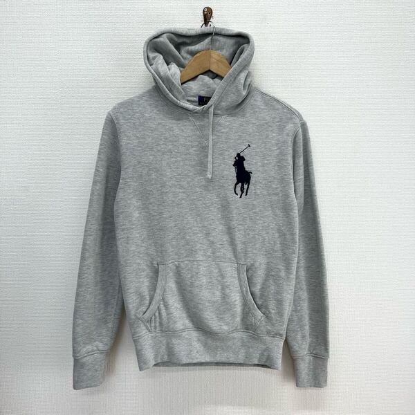 POLO RALPH LAUREN ポロ ラルフローレン 裏起毛 スウェット プルオーバーパーカー フーディー ビッグポニー 刺繍 XS 10127189