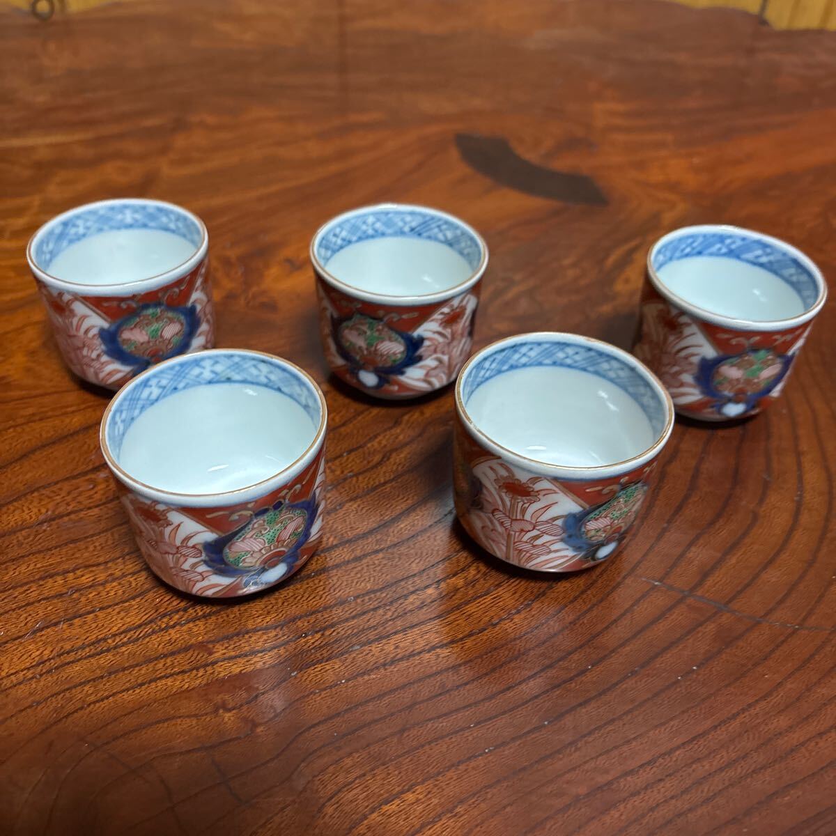赤絵 ぐい呑 G6 九谷焼 【在庫一掃セール】盃 ぐい呑み 酒器 九谷焼 呉須赤絵風