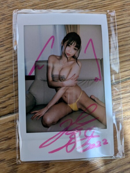 あべみほ サイン チェキ 生写真 2022 ビキニ タレント