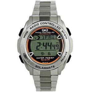 新品シチズン 【国内正規品】 メンズ 電波時計 電波ソーラー Q&Q メタルバンド デジタル 防水 D06A-001VK