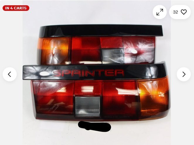 AE86 テールランプ トレノ レビン 在庫あり AE86 3ドア用 LED スモーク/クリア テールライト