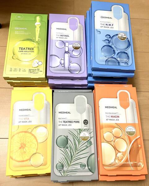 新品 日本製 36箱108枚セット MEDIHEAL メディヒール マスクセット APマスク JEX(3P)/ 27mL ティーツリーケア N.M.F レチノール