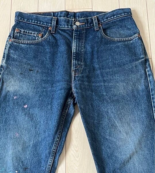 色落ち最高 90s リーバイス 505 W34L30 デニムパンツ ジーンズ デニム ビンテージ 501 517 ブラック