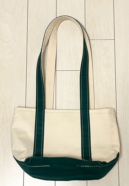 ほぼデッド 超美品 極上 80s 2色タグ直後 ロングハンドル エルエルビーン USA製 llbean S トートバッグ キャンバス トート ビンテージ