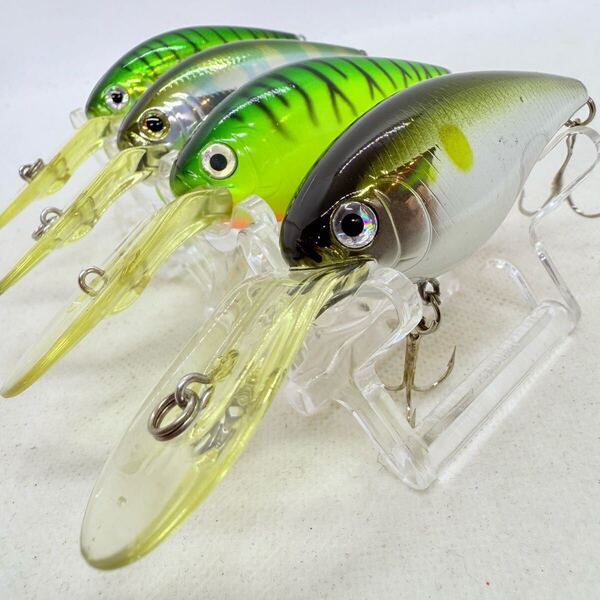 送料無料・美品『ダイワ TDスーパークランク 2063 4個セット 67mm』DAIWA T.D. SUPER CRANK クランクベイト ④3
