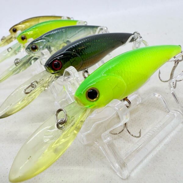 送料無料・美品『ラッキークラフト ステイシー 60 5個セット』LUCKY CRAFT STAYSEE 60SP サスペンド ミノー ④2