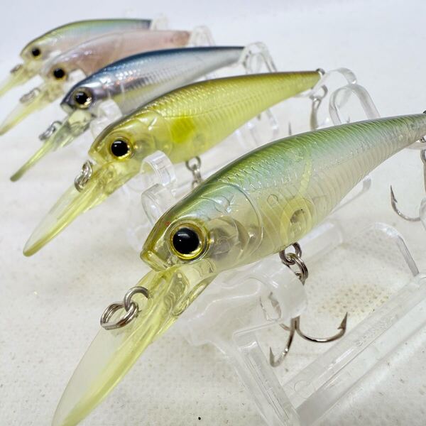 送料無料・美品『ラッキークラフト ベビーシャッド 60SP 5個セット』LUCKYCRAFT BEVY SHAD ミノー サスペンド シャッド ④2