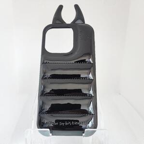【大人気】iPhoneケース16promax ダウンジャケット ブラック デビル