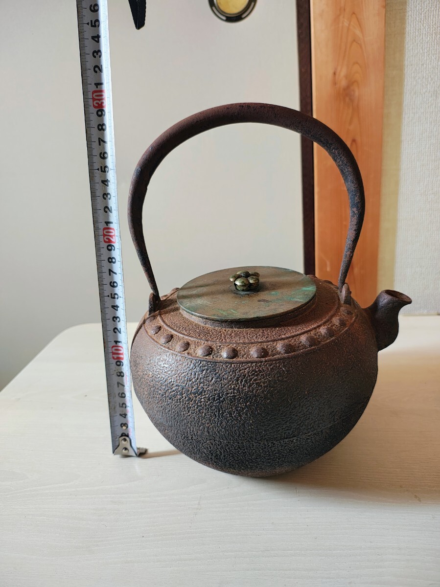 煎茶道具 龍文堂造 鉄瓶 鉄釜 在銘 M R6518 Yahoo!オークション