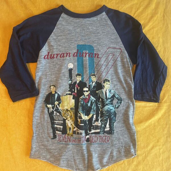 Duran Duran デュランデュラン Seven and The Ragged Tiger ラグラン ベースボール Tシャツ XS ヴィンテージ