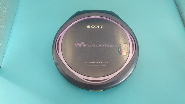K3848 SONY D-E888 COMPACT DISC PLAYER /ポータブルCDプレーヤー/ ソニー/ウォークマン 通電不可 簡易清掃OK 現状品 送料無料 JUNK