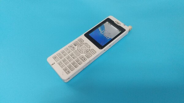 K3992 WILLCOM/Y!mobile WX01J R 日本無線 PHS/院内無線/構内無線 簡易動作確認&簡易清掃&初期化OK 送料無料 現状品 一応JUNK