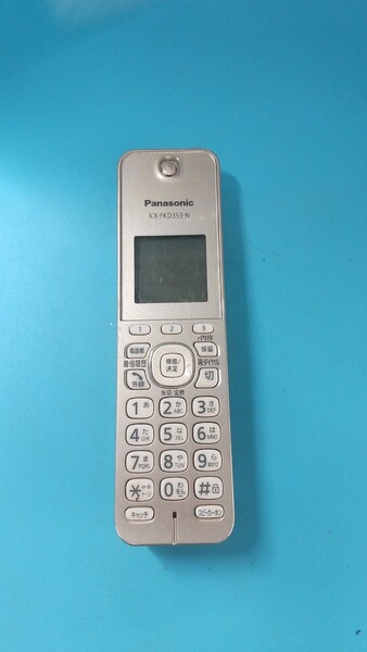 K3963 Panasonic KX-FKD353-N 電話子機 固定電話/増設用子機/ パナソニック/動作未確認 現状品 JUNK 送料無料