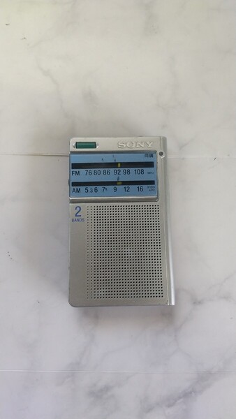 K4117 SONY ICF-T46 ポケットラジオ FM/ AMラジオ /ソニー/ 動作OK 現状品 送料無料
