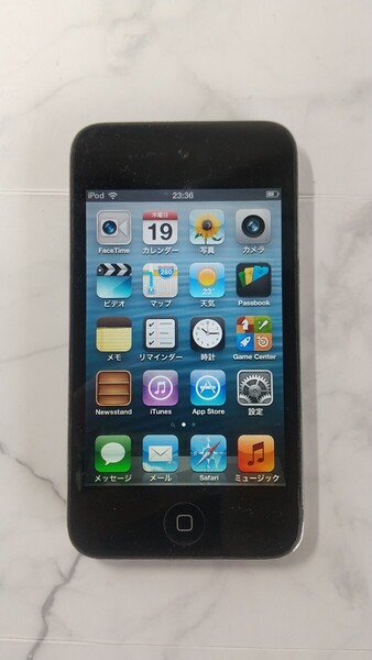 K4131 iPod touch 第4世代 A1367 16GB Apple デジタル音楽プレーヤー 簡易確認&簡易清掃&初期化OK 現状品 送料無料