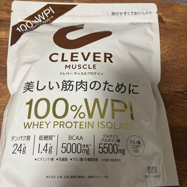 クレバー マッスルプロテイン チョコレート味 900g × 1個 筋トレ バルクアップ プロテインダイエット タンパク質 B