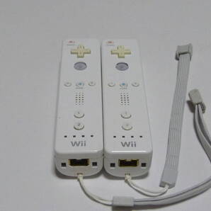 R020【送料無料 即日発送 動作確認済】Wii リモコン ストラップ 2個セット 任天堂 純正 RVL-003 白 ホワイト コントローラー