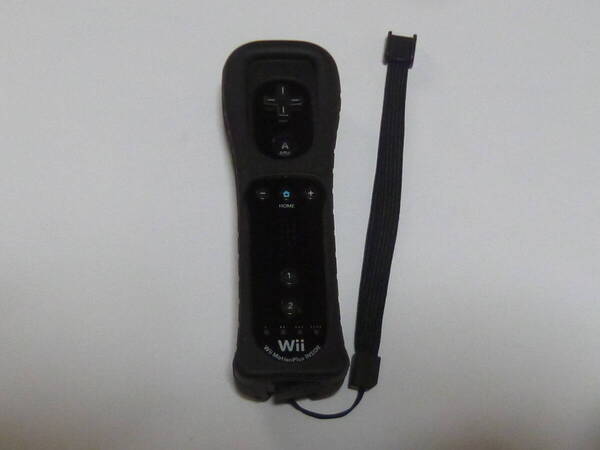 RSJ05【送料無料 即日発送 動作確認済】Wii リモコンモーションプラス内蔵 ストラップ ジャケット 任天堂 純正 RVL-036 黒