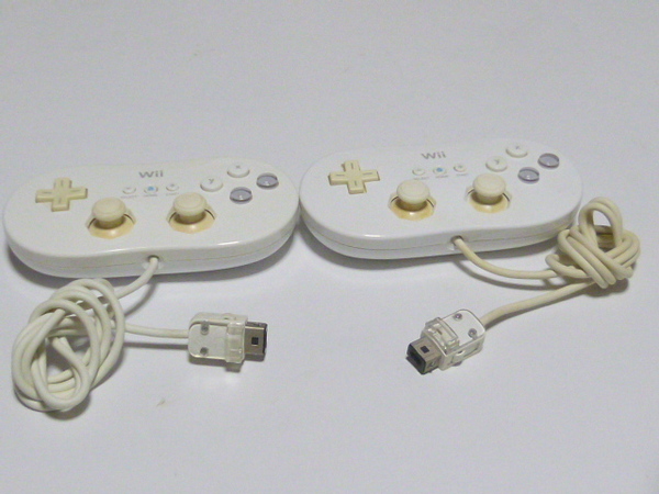 C22【動作確認済 送料無料 即日発送 】任天堂 Wii クラシックコントローラー2個セット クラシックコントローラ リモコン コントローラー