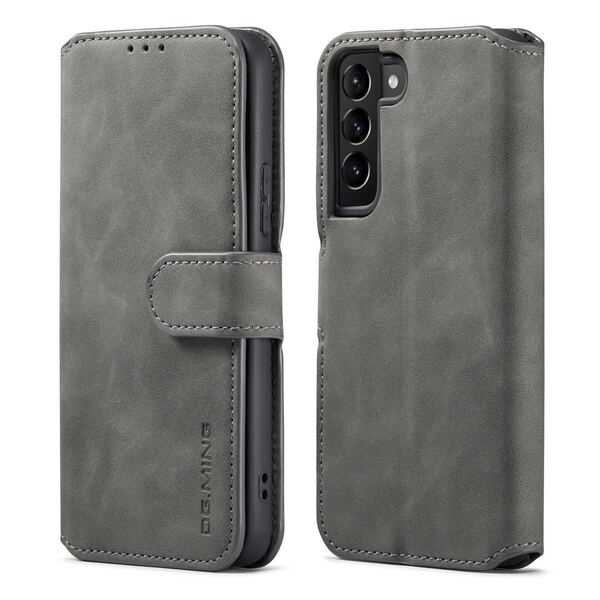 Galaxy S22 レザーケース ギャラクシー s22 ケース galaxy s22 カバー SC-51C SCG13 カード収納 手帳型 ストラップ付き グレー