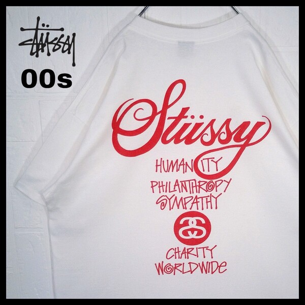 《STUSSY/ステューシー》00s チャリティー ワールドツアー Tシャツ