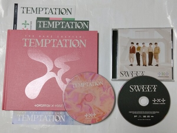 送料込み TXT TOMORROW X TOGETHER CD 2個セット ☆TEMPTATION☆ 韓国盤 & ☆SWEET☆ 通常盤 トゥバ K-POP
