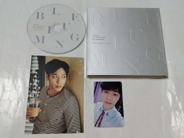 送料込み CNBLUE シーエヌブルー CD トレカ 6TH MINI ALBUM ☆BLUEMING☆ 5曲 B ver. 韓国盤 6thミニアルバム K-POP