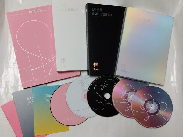 送料込み BTS CD 4個セット ペルソナ & LOVE YOURSELF 承 Her & 轉 Tear & 結 Answer 韓国盤 防弾少年団 K-POP