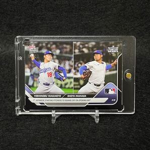 2025 Topps Now MLB Tokyo Series 東京シリーズ 開幕戦 東京ドーム 山本由伸 今永昇太 #2 ブラックフォイルパラレル 10枚限定 Dodgers Cubs