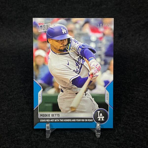 2023 Topps Now MLB #231 Mookie Betts ムーキーベッツ ブルーパラレル 青パラレル 49枚限定 ラッキーオーダー ドジャース Dodgers