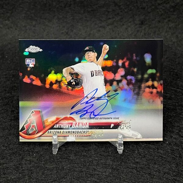 2018 Topps Chrome Baseball MLB Anthony BANDA アンソニーバンダ 直筆サインカード ルーキー RC リフラクター /499 ドジャース Dodgers