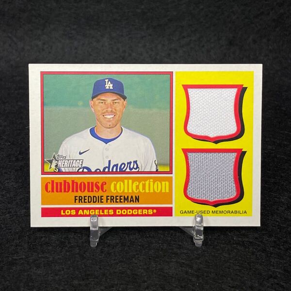 2025 Topps Heritage Baseball Freddie Freeman フレディフリーマン 実使用 ダブル メモラビリアカード ドジャース Dodgers MVP レリック