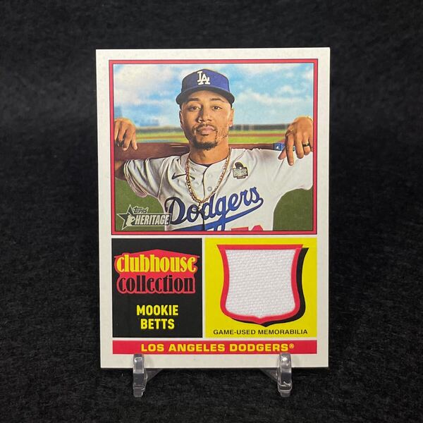 2025 Topps Heritage Baseball Mookie Betts ムーキーベッツ 実使用 Game-Used バットカード メモラビリア ロサンゼルスドジャース Dodgers