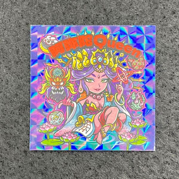 AGAWA アガワ トキメキ!ばばあコレクション 妖怪鬼退治 阿弥陀QUEEN 青背景 レア08 自作系 マイナーシール