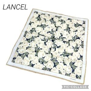 14LANCEL ランセル ハンカチ 小物アクセント レディース バラ花柄