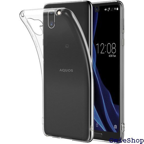 Hy+ AQUOS R2 ケース SH-03K SHV ス ロボクル対応 背面ドット加工、クリーニングクロス付き 34