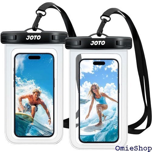 JOTO 防水スマホケース 2個 IPX8認定 お風呂 MaxHuawei Xperia android-クリア 115